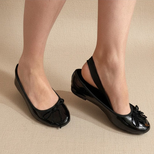Socquette noir portée avec Ballerine noir