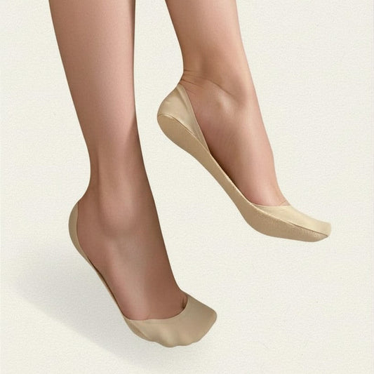 socquette beige vue de bas