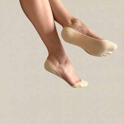 socquettes invisibles beige lusae coupe basse vue bas
