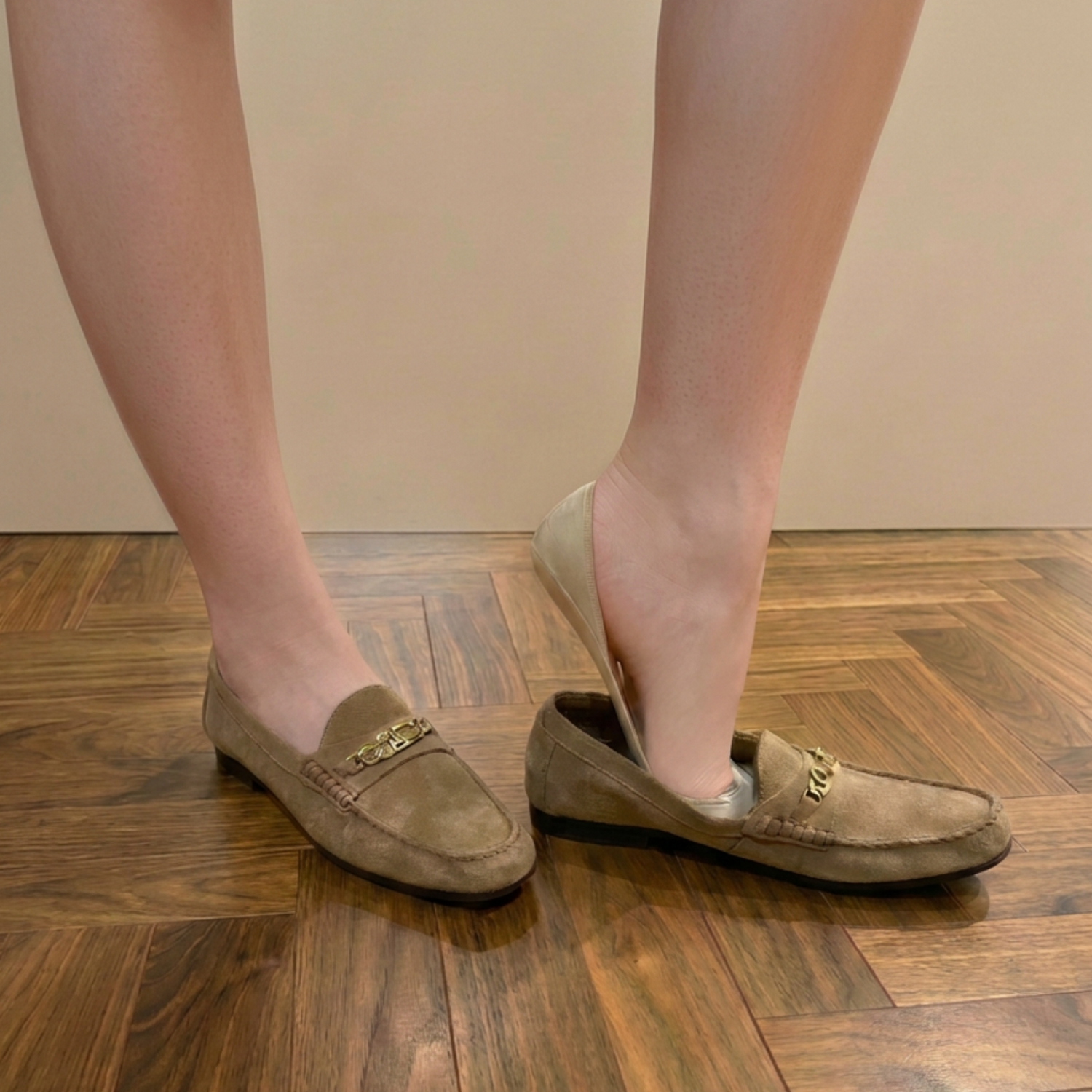 Pieds au sec. Chaussures protégées.