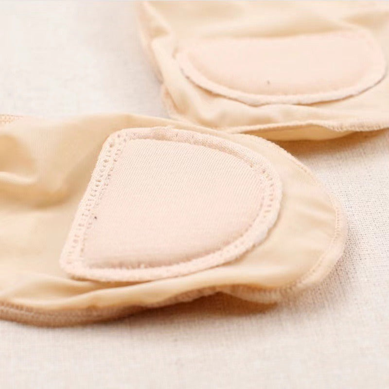 Socquettes invisibles Lusae beige - coupe ultra basse